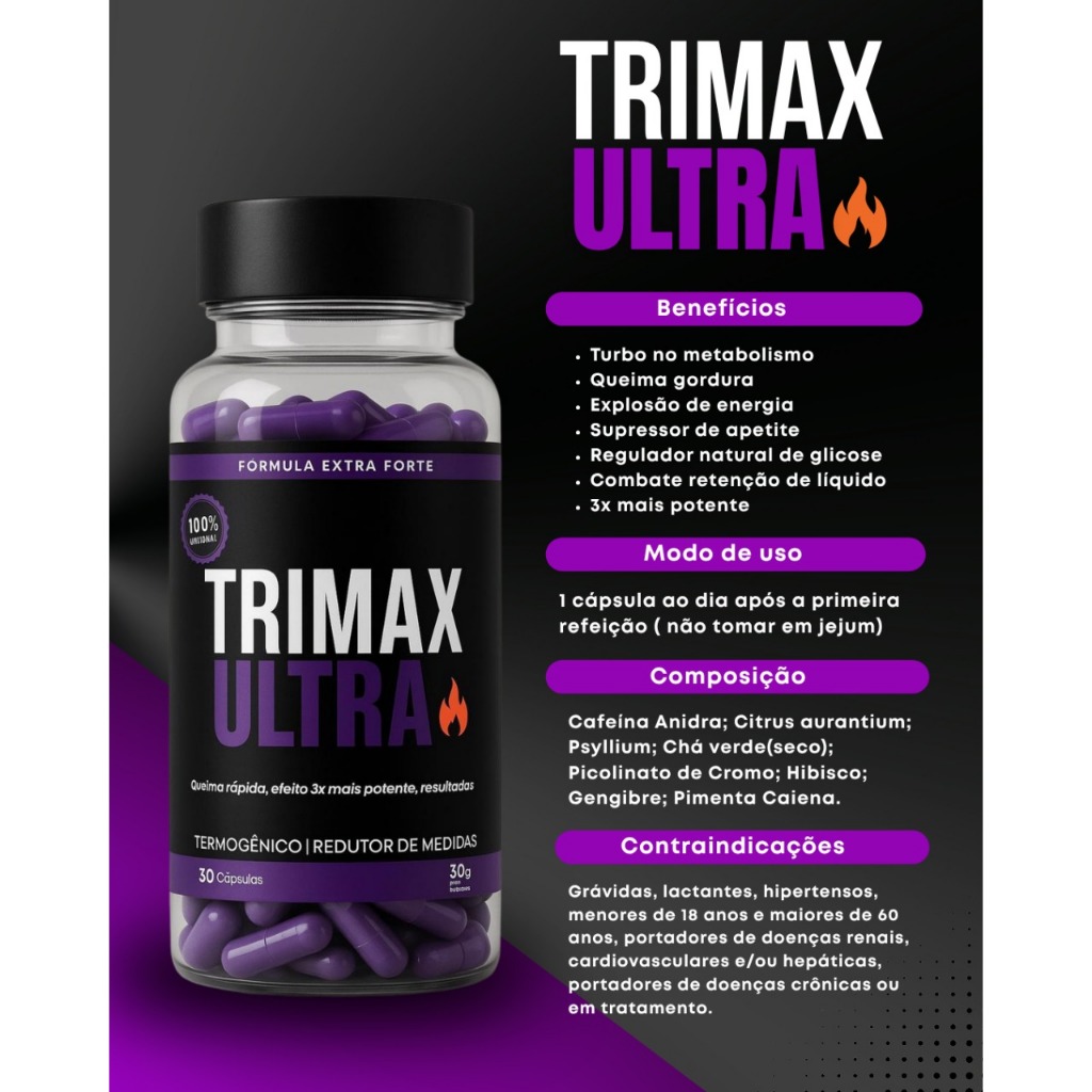 ダートマックスTR DARTMAX TR 30g・40g UP-WEIGHT Trimax Ultra – 30 Cápsulas Termogênico com Cafeína, Chá Verde e
