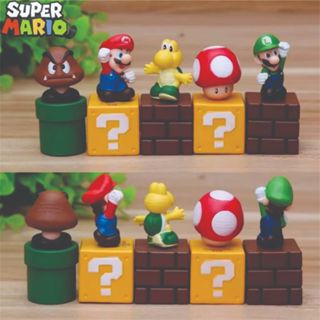 Super Mario Kit Miniaturas Colecionáveis (5 Peças) em Oferta na Shopee