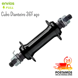 Cubo Dianteiro 36 Furos 140mm Cubo de Bicicleta Dianteiro Aço Esferado 36 Furos Freio V-brake Eixo