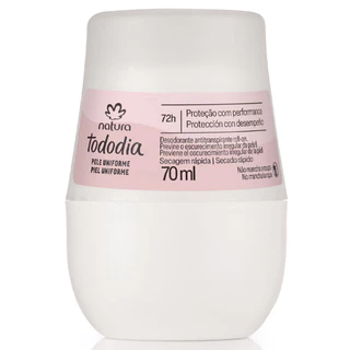 Desodorante Antitranspirante Roll-on Tododia Pele Uniforme (Antigo Aclarar) 70 ml- PRODUTO ORIGINAL