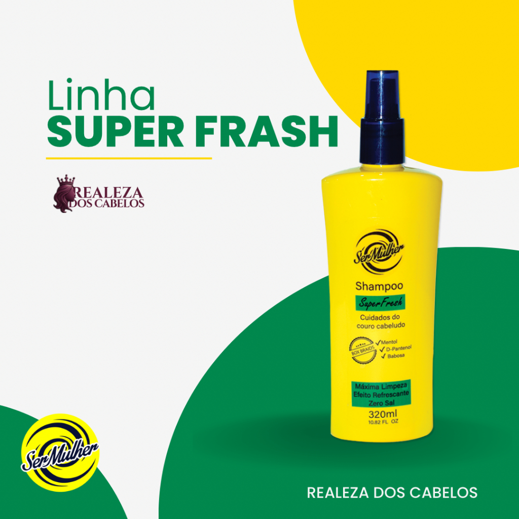 Shampoo Super Fresh Cuidados do Couro Cabeludo Ser Mulher 300ml ...