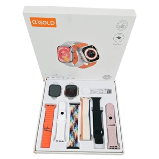 Relogio Inteligente Smartwatch Agold Kit com 2 smart e 6 Pulseiras