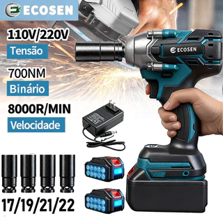 Chave elétrica sem fio com 2 baterias Chave De Impacto Parafusadeira Furadeira de torque sem escova