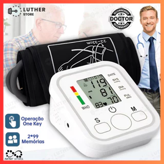 Aparelho Medidor De Pressão Arterial Digital De Alta Qualidade Esfigmomanômetro De Braço Profissional Manômetro Portátil em Oferta na Shopee