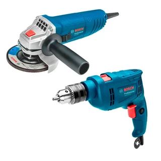 Combo Furadeira de Impacto GSB550 + Esmerilhadeira GWS850 Bosch 127V
