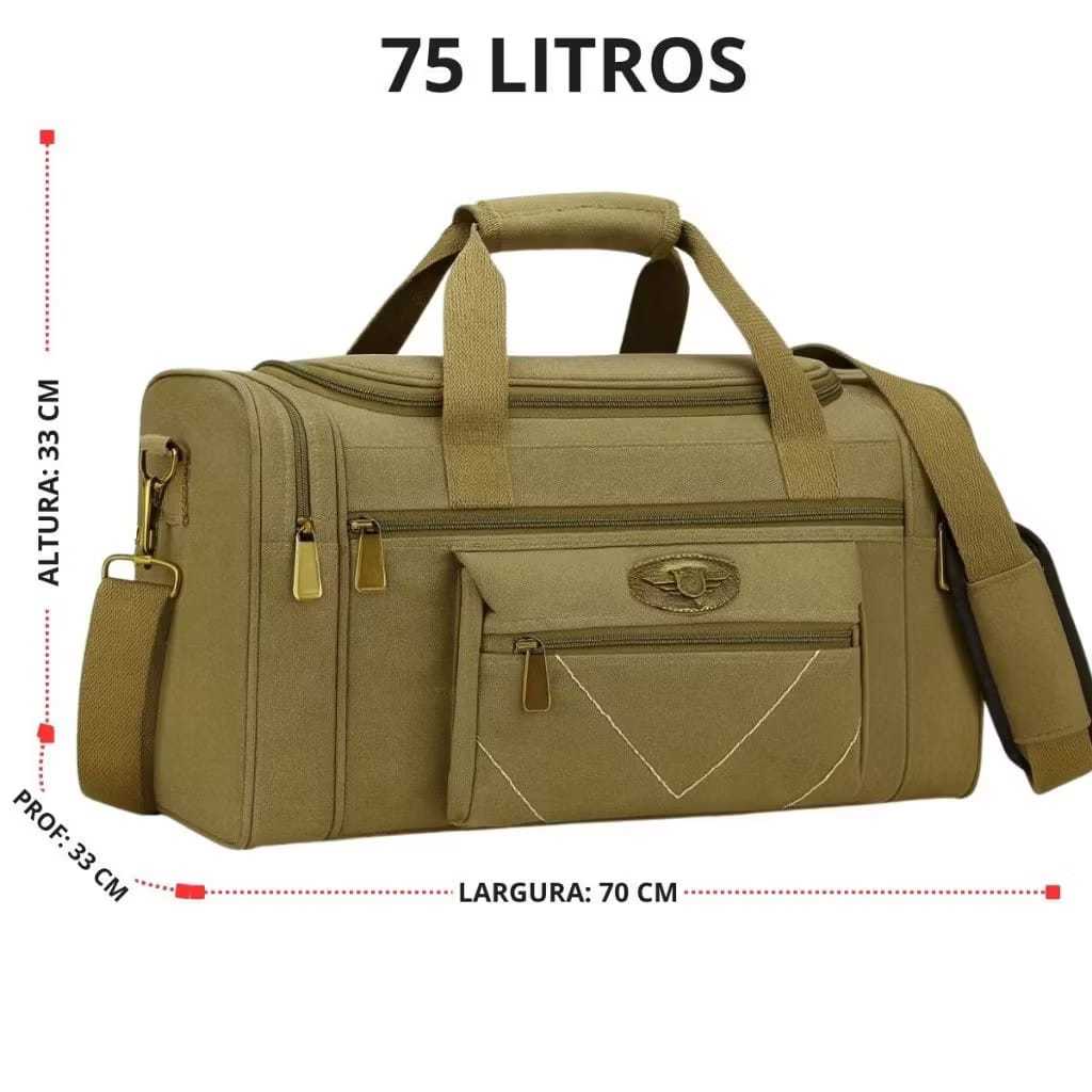 Bolsa De Lona Kvn Reforçada Viagem Mala, KVN7011-27 E KV7011-23 e