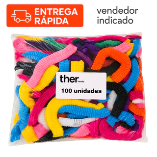 Touca Descartável Colorida TNT Sanfonada | 100 Unidades | Conforto e Higiene | Envio Imediato em Oferta na Shopee
