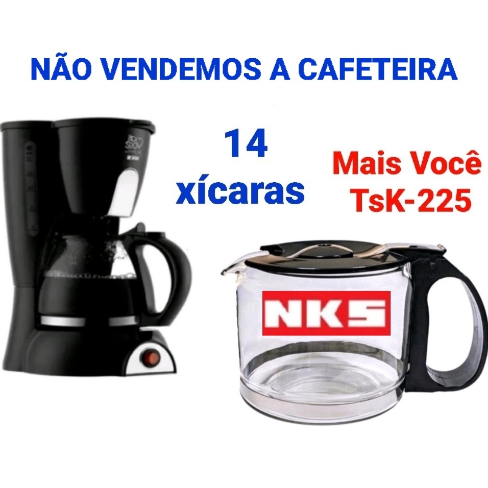 JARRA CAFETEIRA NKS - TSK-225 - 14 XÍCARAS - 