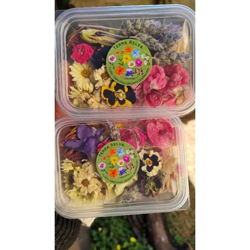 Mix 100 flores comestíveis sortidas desidratadas | Shopee Brasil