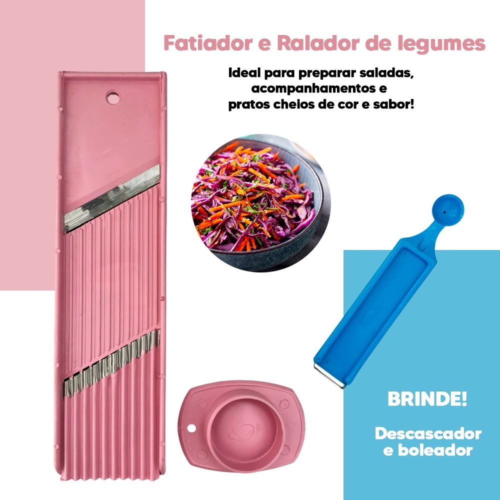 Fatiador Ralador Cortador Manual, Mandolin, Mandolim, Mandol