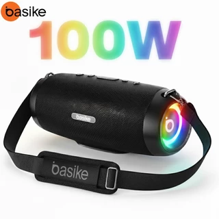 Basike Caixa de Som Bluetooth 100W Portátil Super Bass BOOST Festa PraiaTWS RGB Som Potente À Prova D'Água Alça de Ombro em Oferta na Shopee