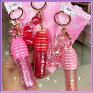 Lip Gloss Labial Pote Mel Com Chaveiro - Dupe Gloss Fran - A Prova D'água - Love Rain em Oferta na Shopee