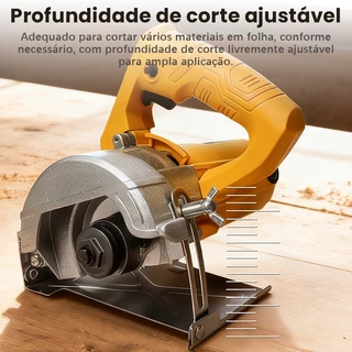 【220V/110V】Serra Mármore Profissional 1300W-Tipo Madeira, Concreto + 4 Polegadas Disco~ em Oferta na Shopee