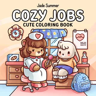 Cozy Jobs 40 Desenhos para colorir FOLHAS SOLTAS + Acetato NÃO VAI ENCADERNADO em Oferta na Shopee
