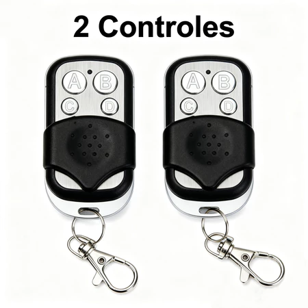 Controle Remoto Universal para Portão Elétrico Eletrônico Garagem com Chaveiro 433mhz 4 Botões