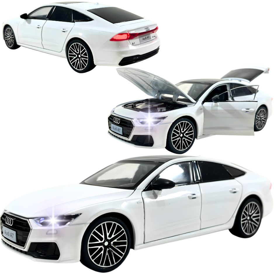 Audi A7 Sportback ミニカー　1/43 Carrinho Metal De Luxo Audi A7 Abre Porta Ficção Som E Luz