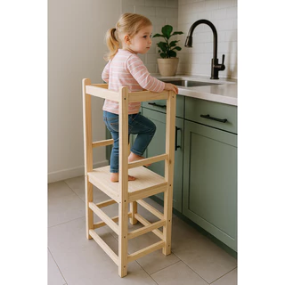 Torre De Aprendizagem Montessoriana De Altura 4x1 Reforçada