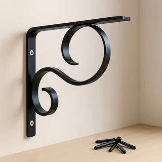 04 Mao francesa suporte prateleira colonial 20cm