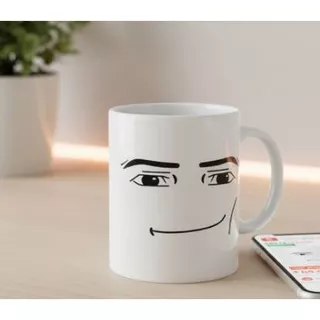 Caneca Meme Roblox - Man Face & Woman Face - Edição Exclusiva