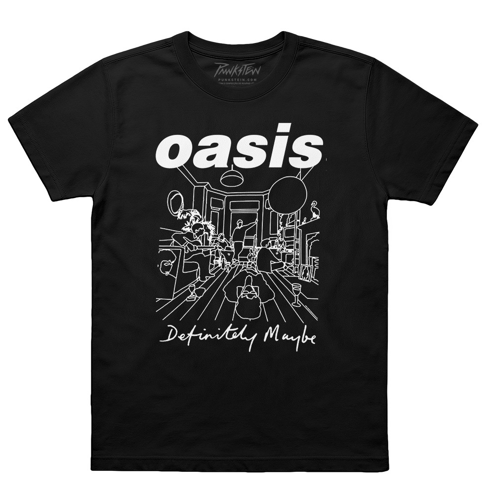 CAMISETA Premium Oasis 6 Definitely Maybe Silk Screen Punkstein