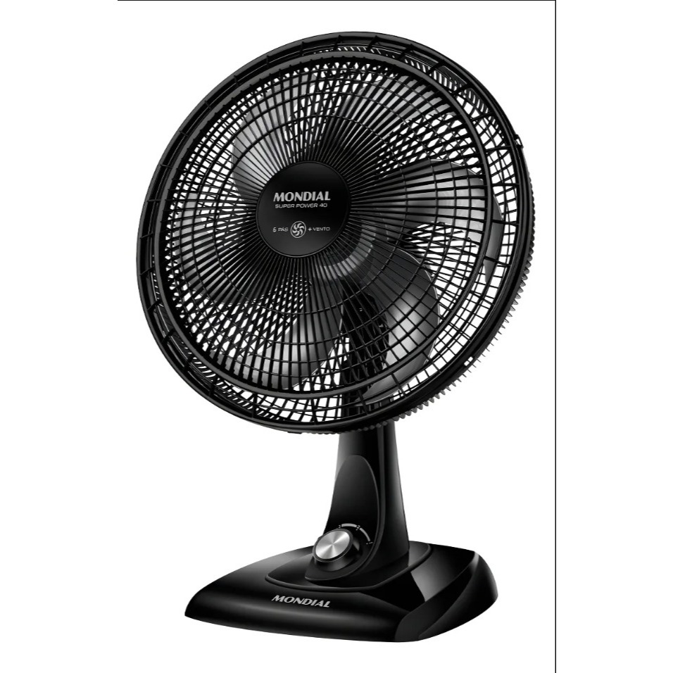 Ventilador de Mesa 40cm Super Power Mondial 140W – VSP-40-B