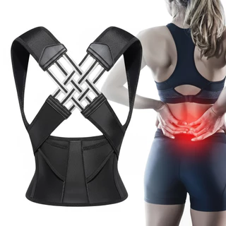 Colete Corretor de Postura Feminino – Cinta para Alivio de Dores Coluna Lombar Pescoço Afina Cintura