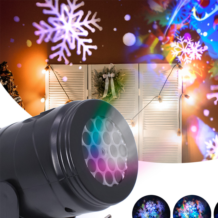 Projetor Led Natal Desenhos Natalinos Laser Jardim entrada USB
