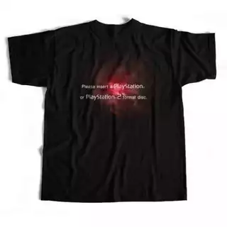 Camiseta Playstation 2 Tela Vermelha da Morte Loading Red Screen CD Blusa 100% Algodão Erro Sony