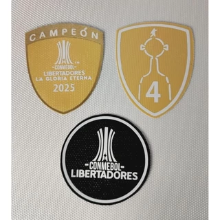 KIT PATCHES TERMOCOLANTES CAMPEÃO DA LIBERTAD0RES 2025