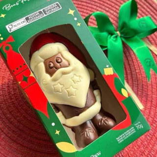 Lembrancinha Papai Noel Chocolate Artesanal Cacau Show 70g Natal / Presente / Final De Ano em Oferta na Shopee