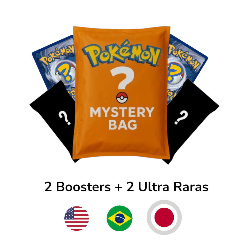 Pokémon TCG | Pacote Misterioso | 2 Boosters + 2 Ultra Raras