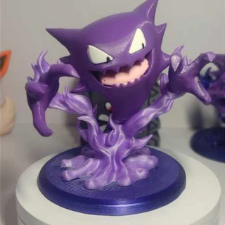 Pokémon Haunter 12cm base personalizada impressão 3D / Presente / Coleção / Enfeite / Geek / Gamer