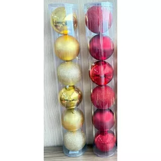 Kit 6/12/18/24 Bolas De Natal Grande Enfeites Natalinos Bolinha De Natal 8cm