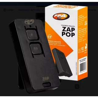 Controle Remoto 433,92 Mhz Tx Zap Pop PPA Portão Alarme