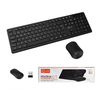 Kit Teclado E Mouse Sem Fio Wireless 2.4ghz 3200dpi Óptico