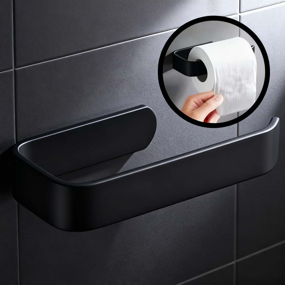 Suporte de rolo de papel higiênico para banheiro sem furo – Resistente ...
