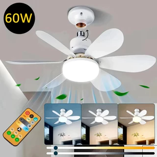 ENVIO NO MESMO DIA Ventilador de Teto com Luminária LED, 6 Lâminas, Controle Remoto, Silencioso,60w original