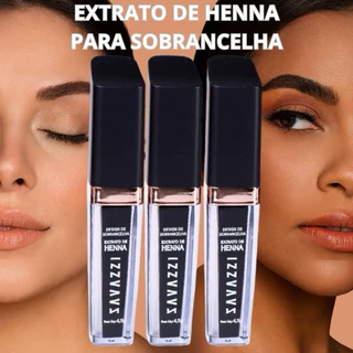 Desing de Sobrancelha Extrato de Henna Savazzi Makeup 4,5g Pronta para Uso, Fixação de até 24h