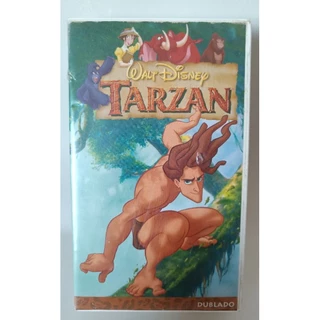 VHS Tarzan dublado filme infantil Walt Disney clássico colecionador fita