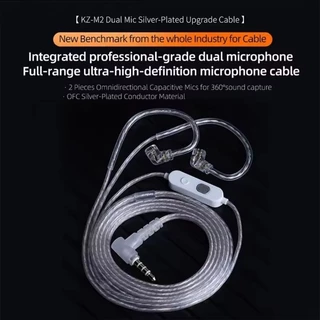 Cabo Fone de Ouvido HIFI Tipo C KZ Versão Atualizada - Com Microfone