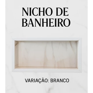 Nicho De Porcelanato para Banheiro 60x30 cm – De Embutir na Parede | Porta Shampoo - ENVIO IMEDIATO
