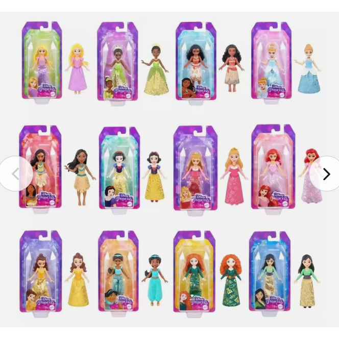 Boneca Disney Mini 9cm Mattel Original | Princesas Disney Mini ...