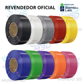 Filamento Bambu Lab 3d Pla Lite 1kg Sem Carretel Varias Cores Oficial