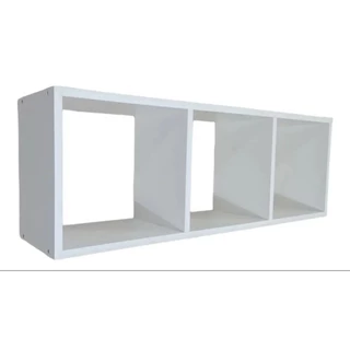 Colmeia 90x30x30 na cor branca fosco 100%MDF