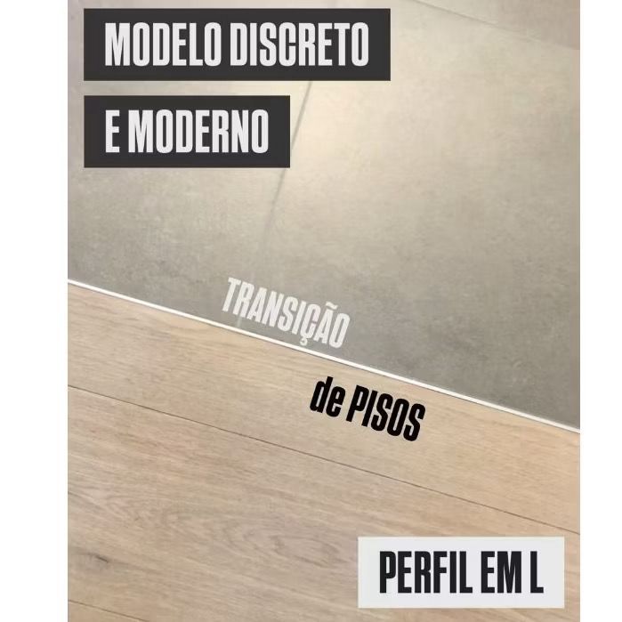 Filete Metálico Soleira Perfil L Em Aço Inox 1,20M Cinza | Shopee Brasil