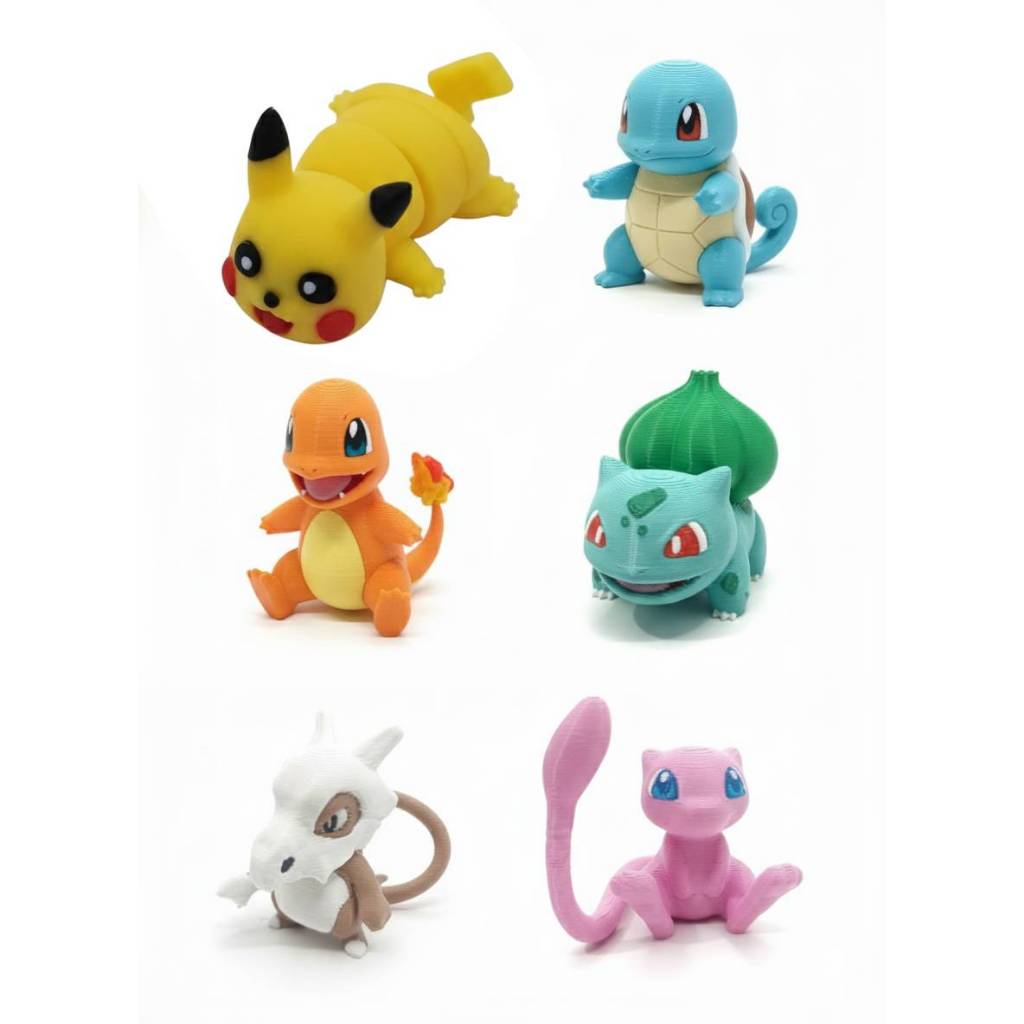 Miniatura Pokémon Colecionável 3,6cm Boneco Action Figure Vários ...