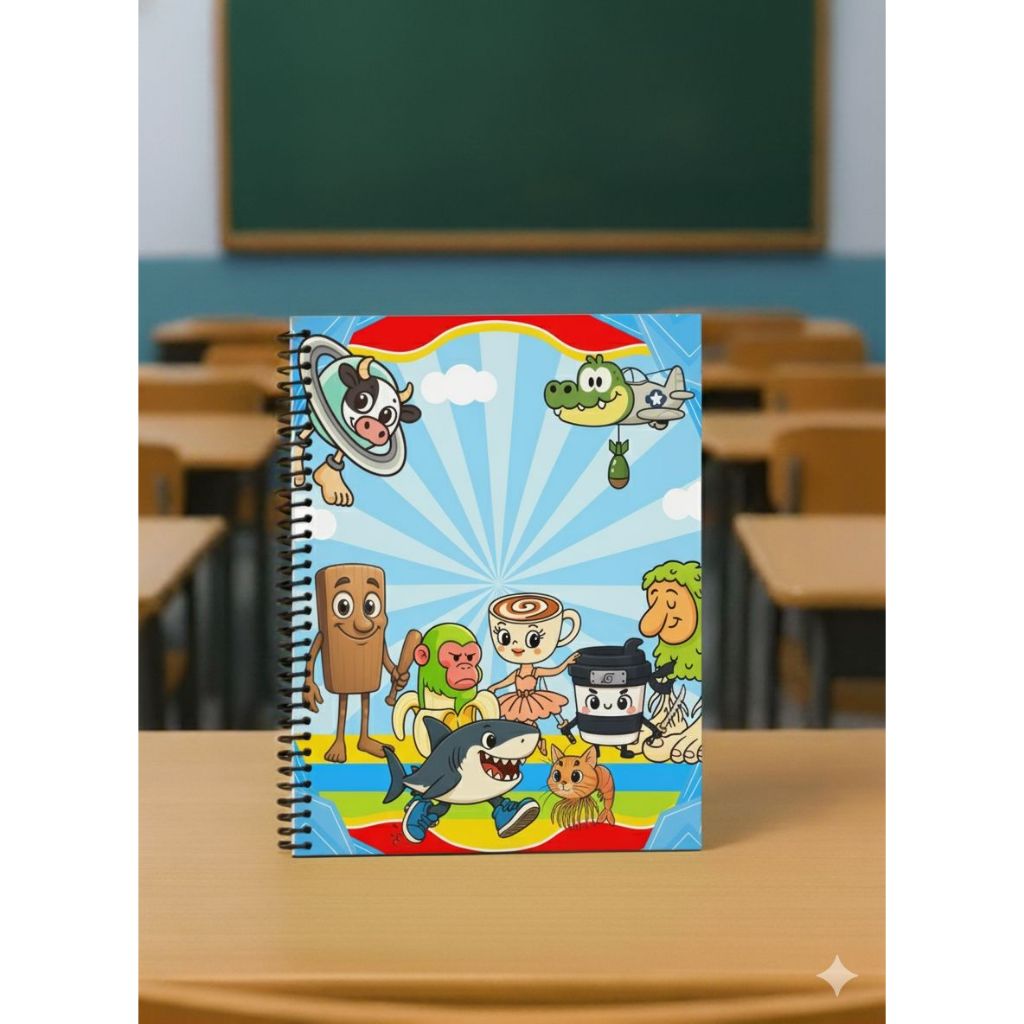 CADERNO A5 BRAINROT - 40 folhas – CAR110 | Shopee Brasil