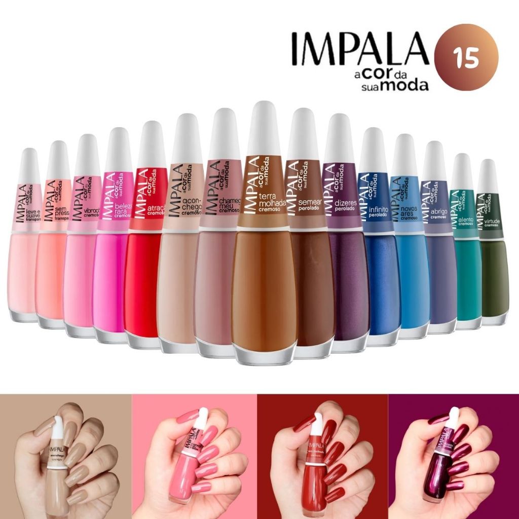 IMPALA - KIT 15 ESMALTES LANÇAMENTO INVERNO