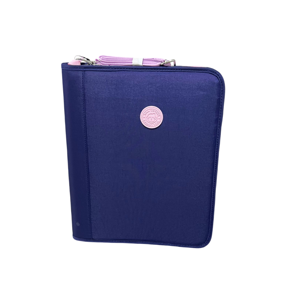 Fichário A4 Zíper Kika Universitário Feminino Masculino Liso Com