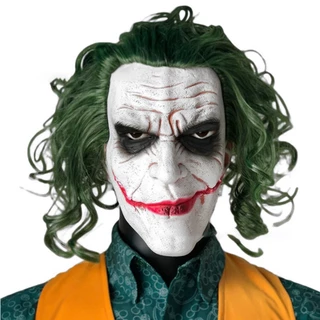 Máscara Coringa Joker Latex Realista, Fantasia Completa para Cosplay e Halloween